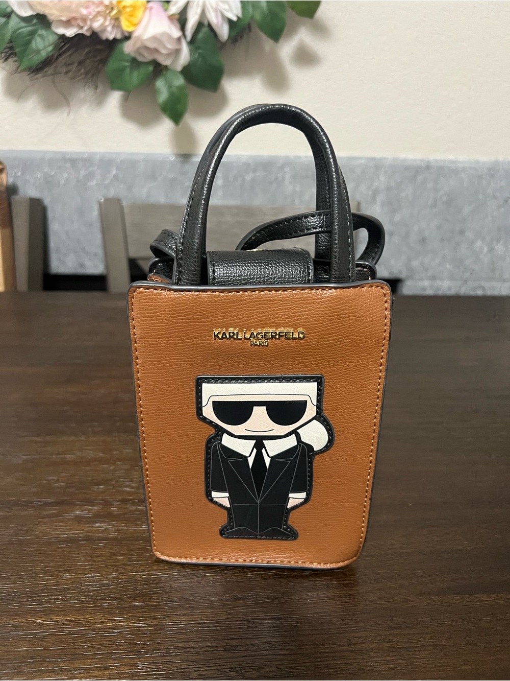 Karl Lagerfeld Vegan Leather Bucket Bag
